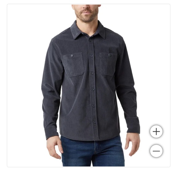 32 Degrees Other - NEW 32 Degrees Men's Casual Button Down Shirt - Dark Blue Gray M